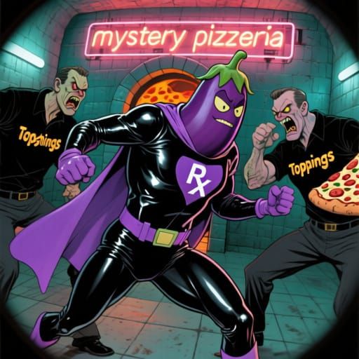 Grotesque 1960s Superhero Caricature in Underground Comix St...