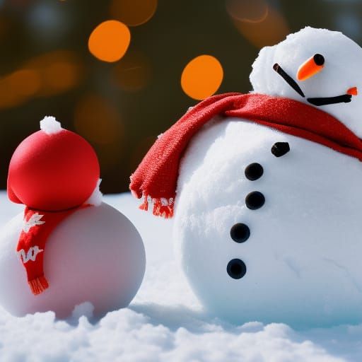 Snowman Fitness Enthusiast