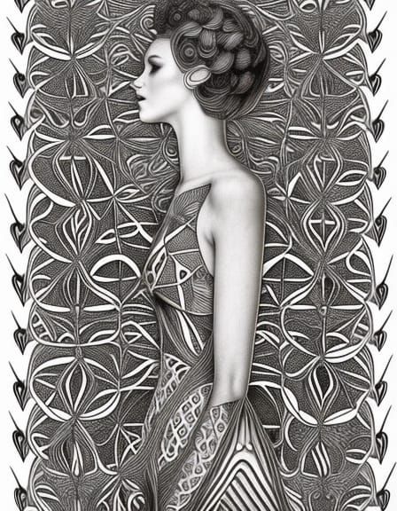 Elegant Monochrome Patterns in High Detail