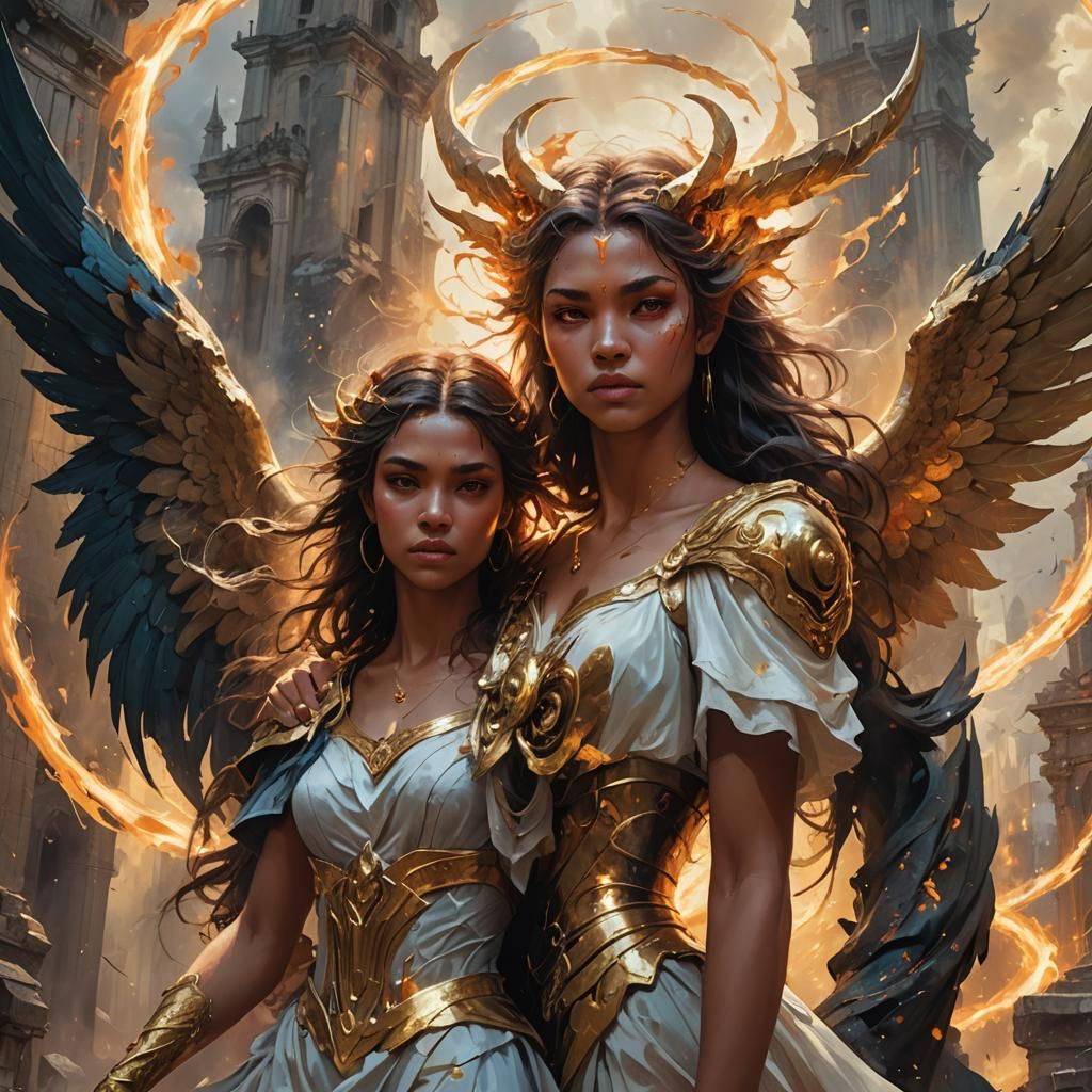 Eternal Storm: Demon Girl and Angel