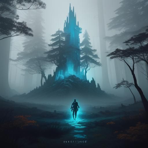 Mysterious Figure Stands at Edge of Mystical Realm in Cinema...