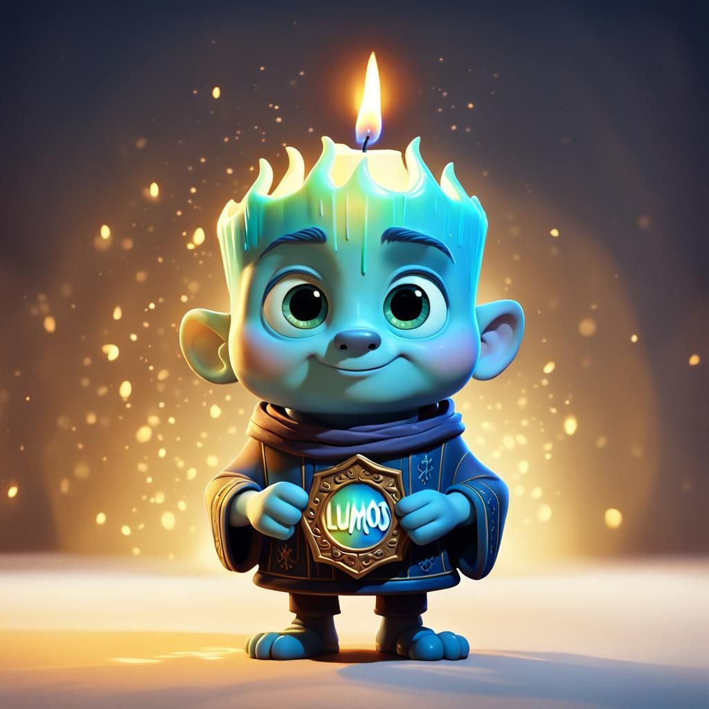 Vibrant Candle Concept in Whimsical Style