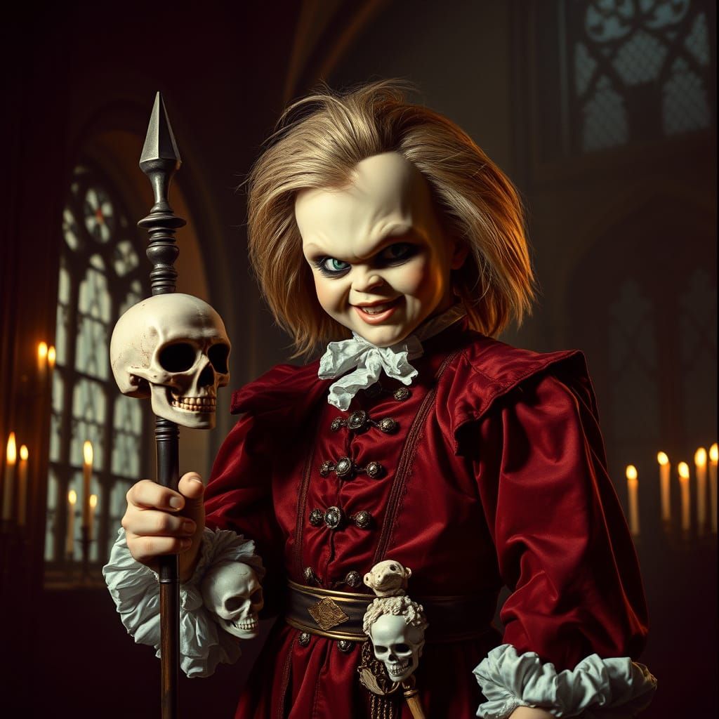 Malevolent Nobleman in Dark Renaissance Portrait