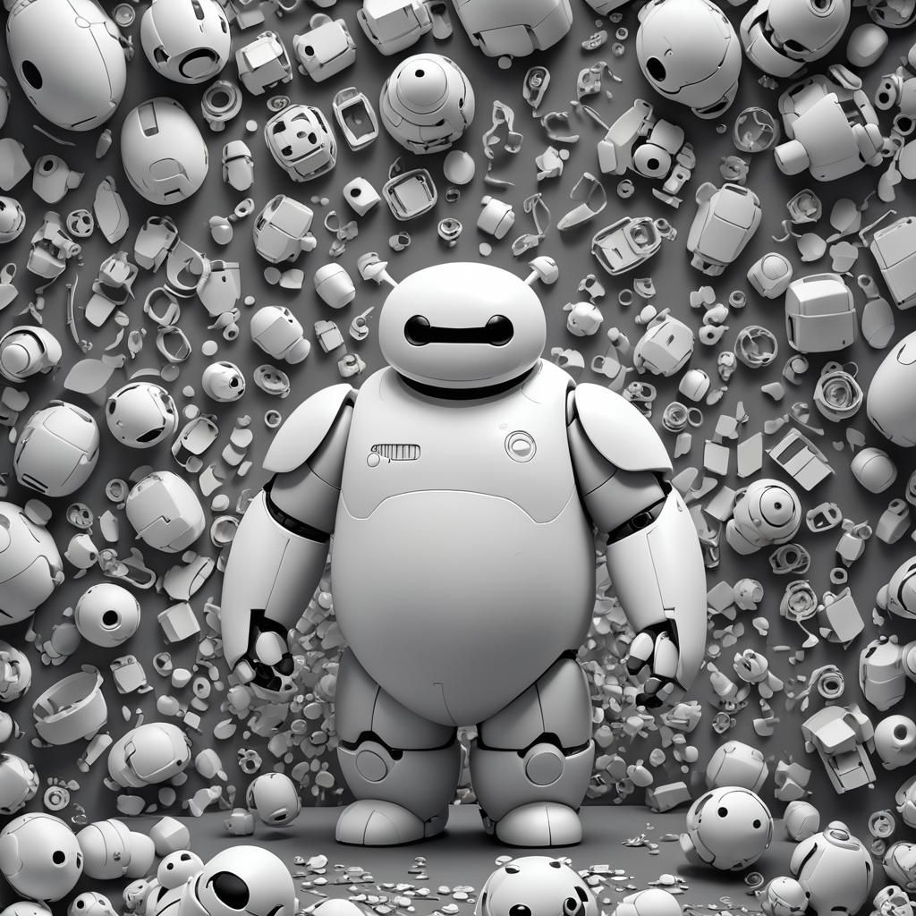 Baymax in High-Definition Hyperrealism