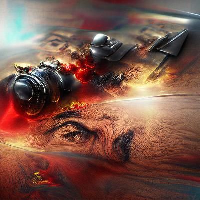 Stalin in Epic 8K Resolution Cyberpunk Art