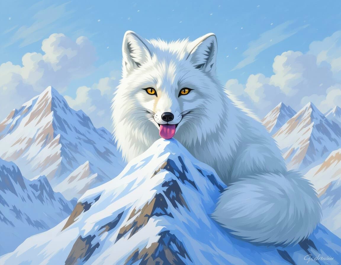 A mountain icy treat. Yum!