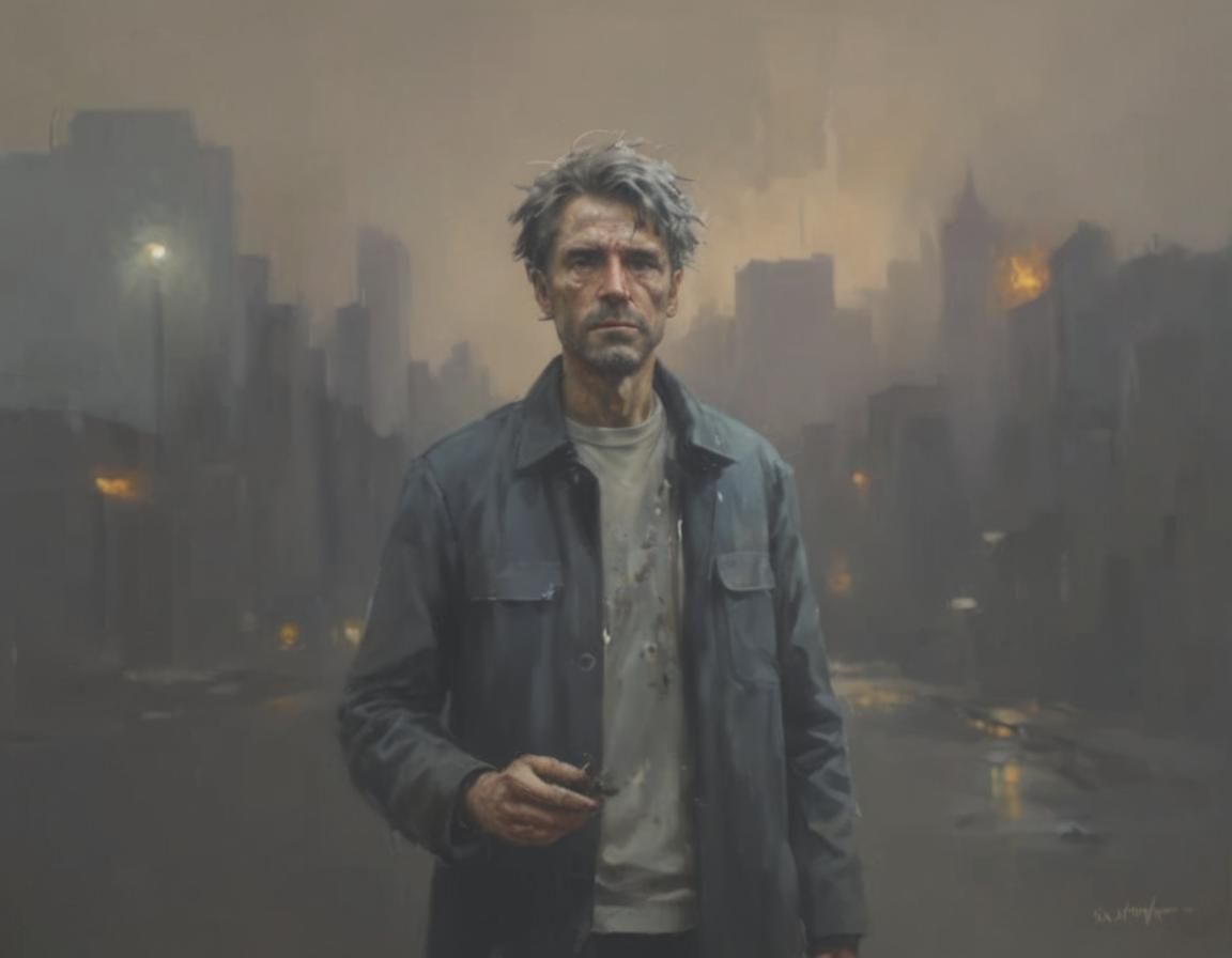 Dystopian Cityscape Reckons with Broken Vows