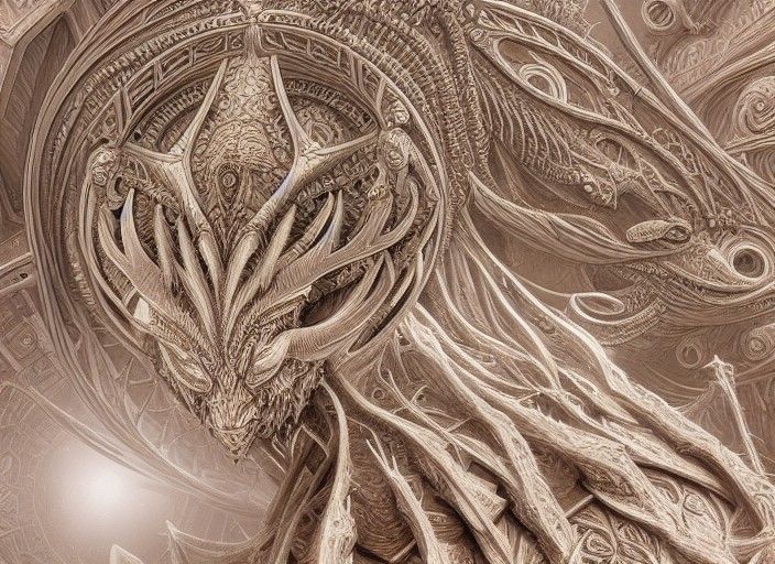 Cyberpunk Spaceship with Sacred Geometry Symbols