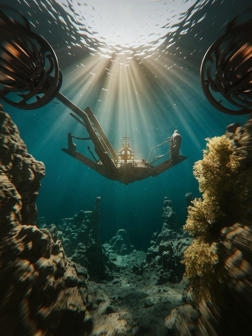 The Reverendmothership Descends Towards Underwater Rebels