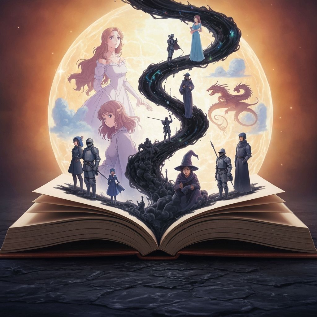 Ink River Dreams: Fantasy Figures Emerge from Book