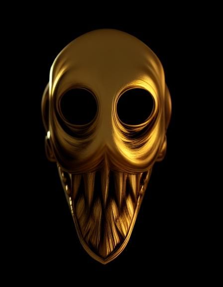Surreal Dark Magic Mask in Cinematic Style