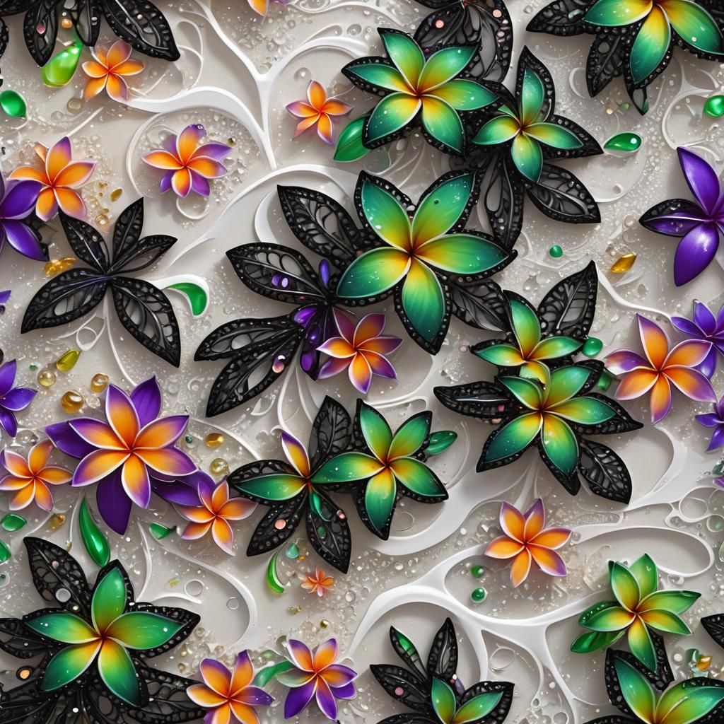 Luminous Ocean Goddess, Mid-Century Splash Art