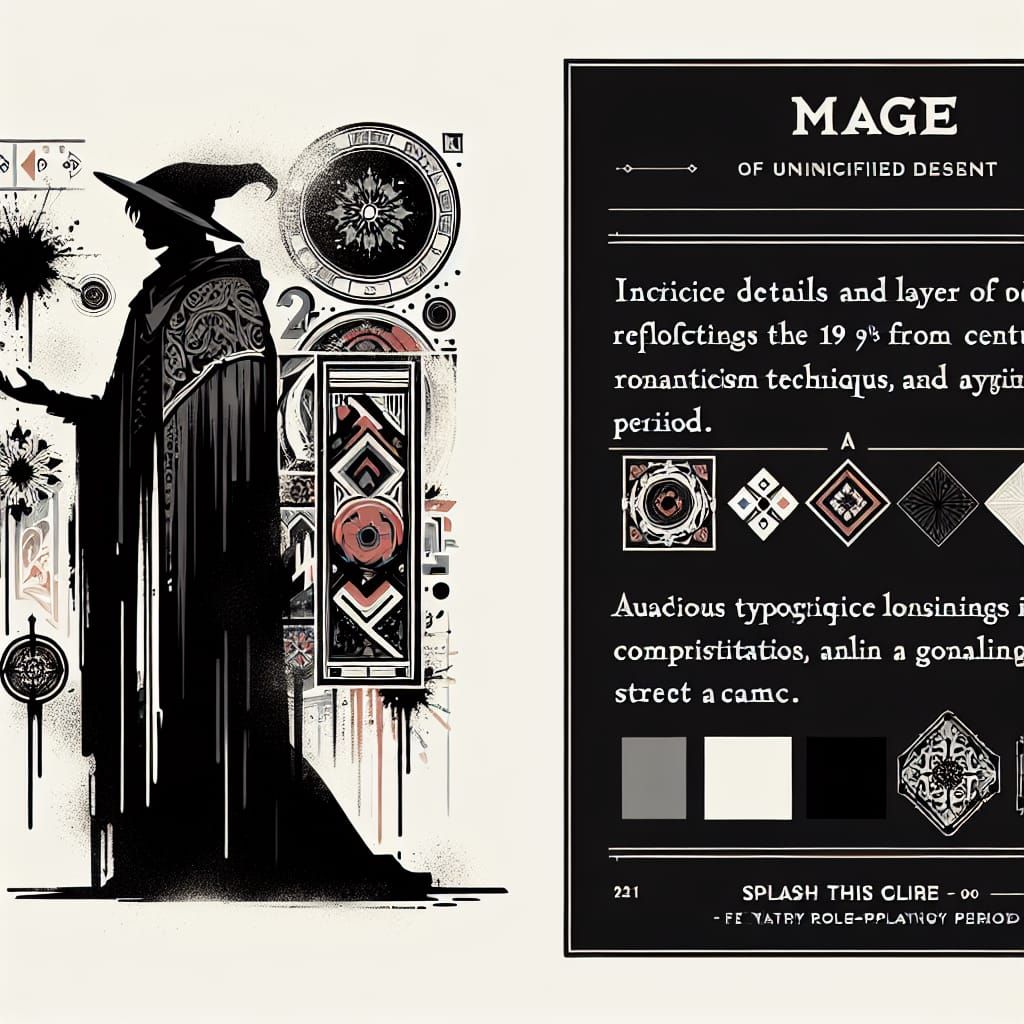 Enchanted Mage in Victorian Fantasy Style