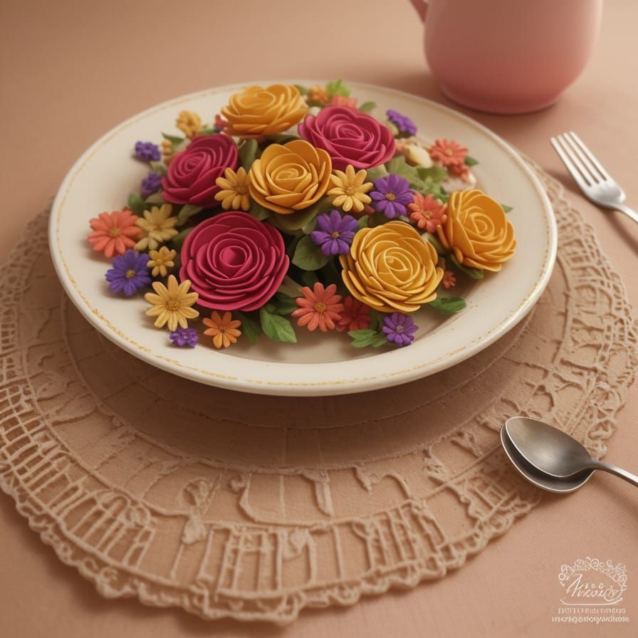 Miniature Clay Art Still Life in Playdough Style