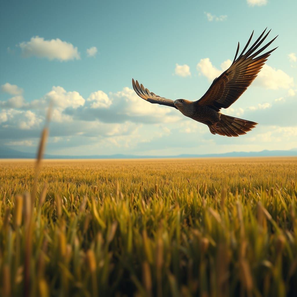 Raptor's View of Field Mouse, Matte Painting