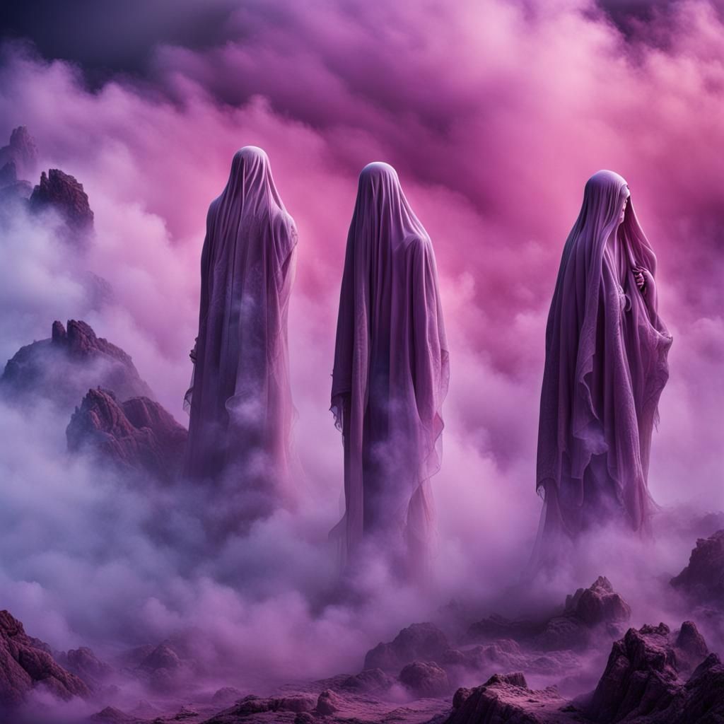 Surrealistic Ghosts in Heavenly Realms