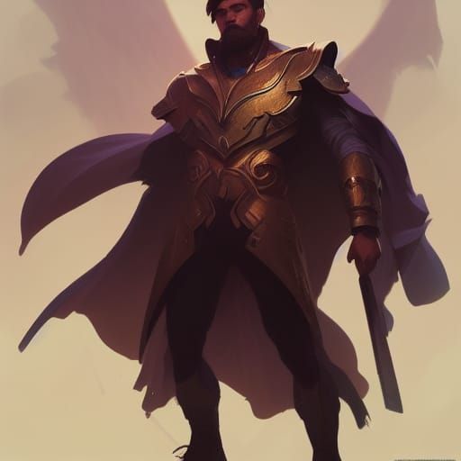 Epic Hero in Triadic Colors by Dynamic Lighting