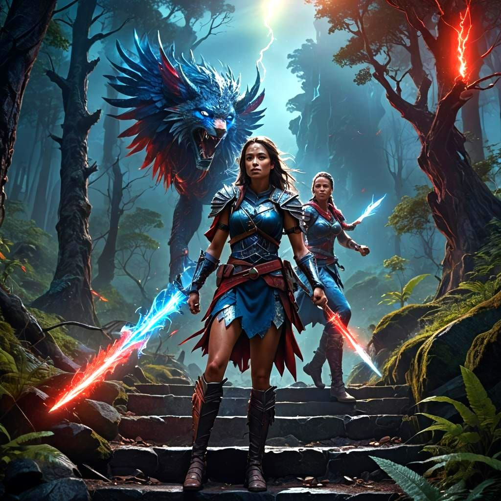 Drache mit Löwenkopf, Fire and Ice are just twice-Schwert -> Mariannen at YINWAR