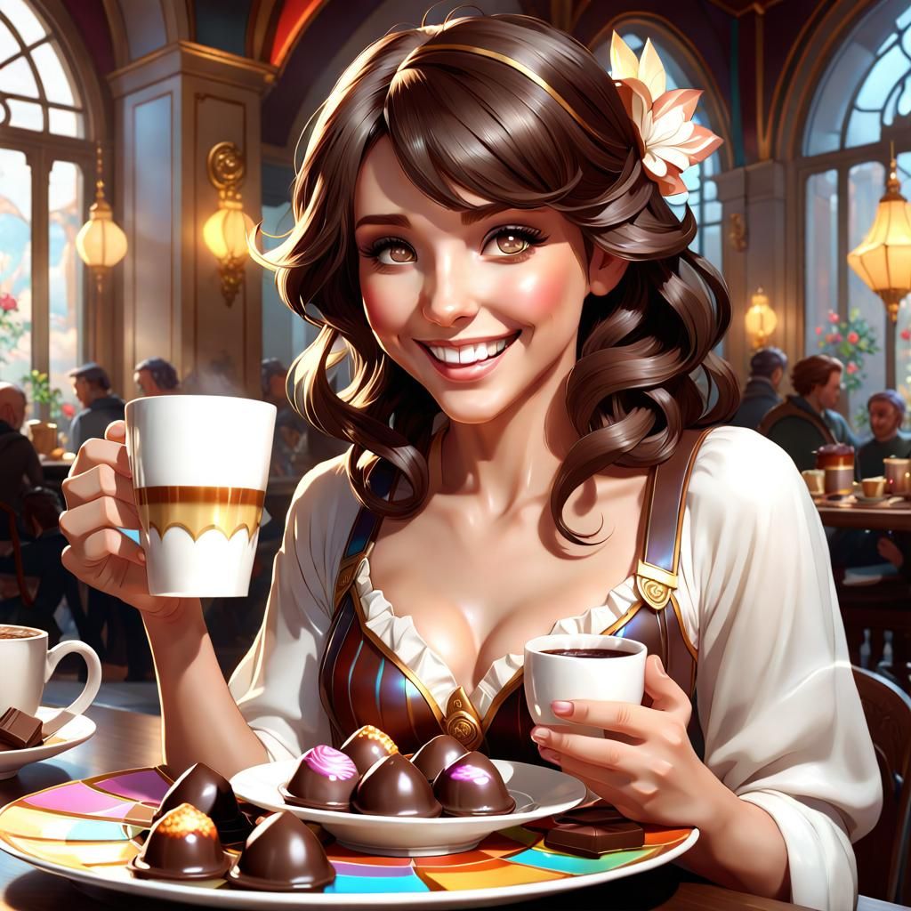 Luxurious Morning Moment Captured in Vibrant Triadic Colors