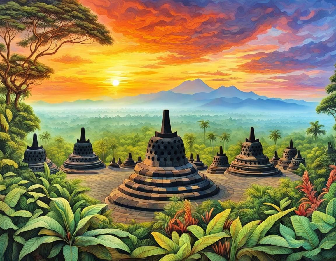 Candi Borobudur Java Indonesia