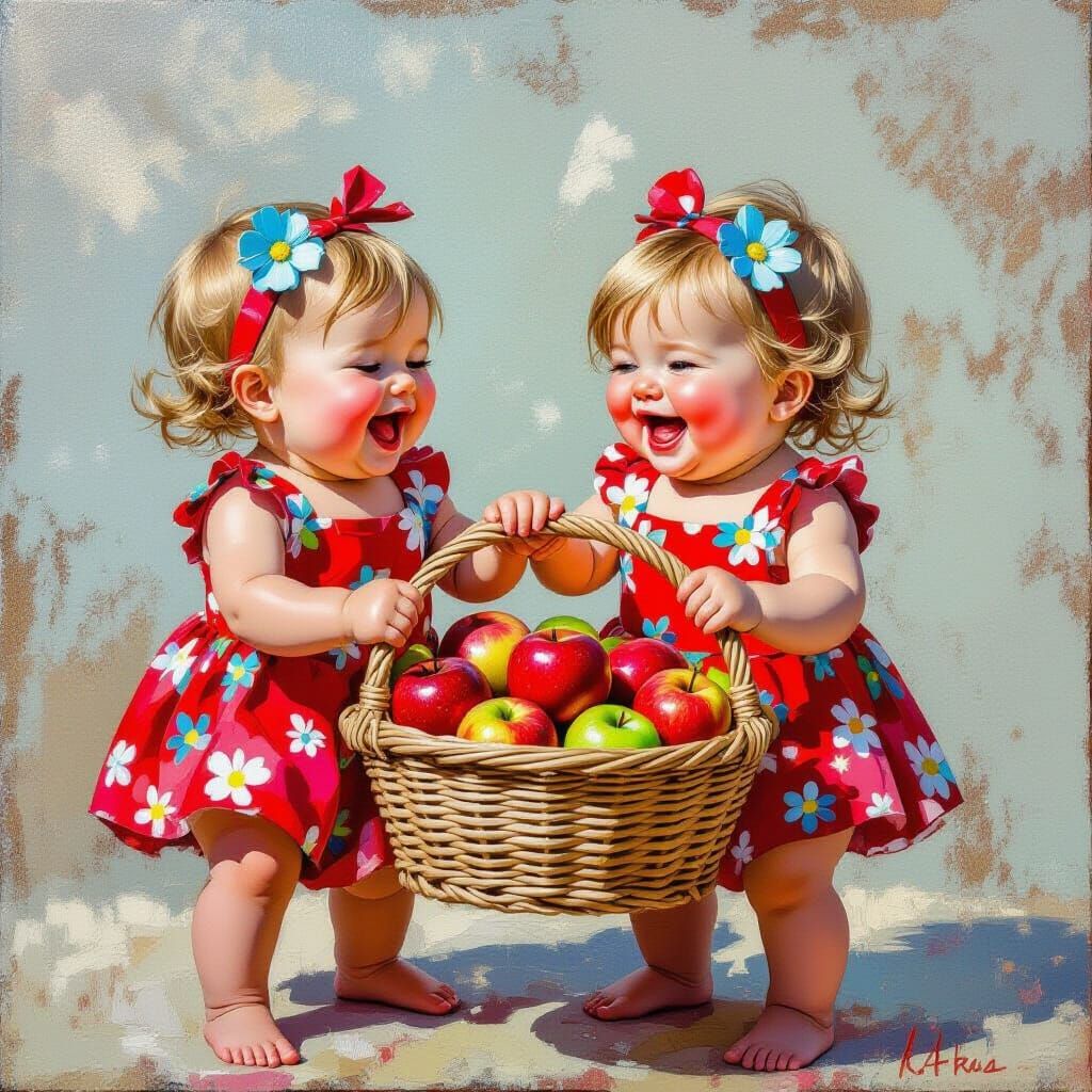 Apple Toddlers in Red
