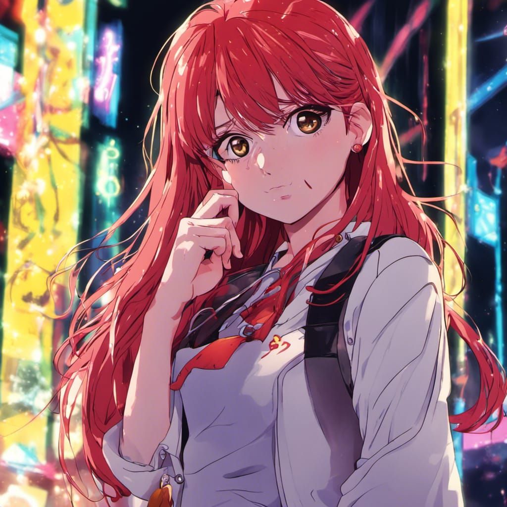 Electric Idol in Neon Lights, 80's Japanese Pop Style