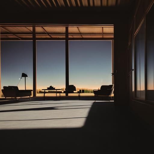 Ranch Homes in Warm Sunset Hues