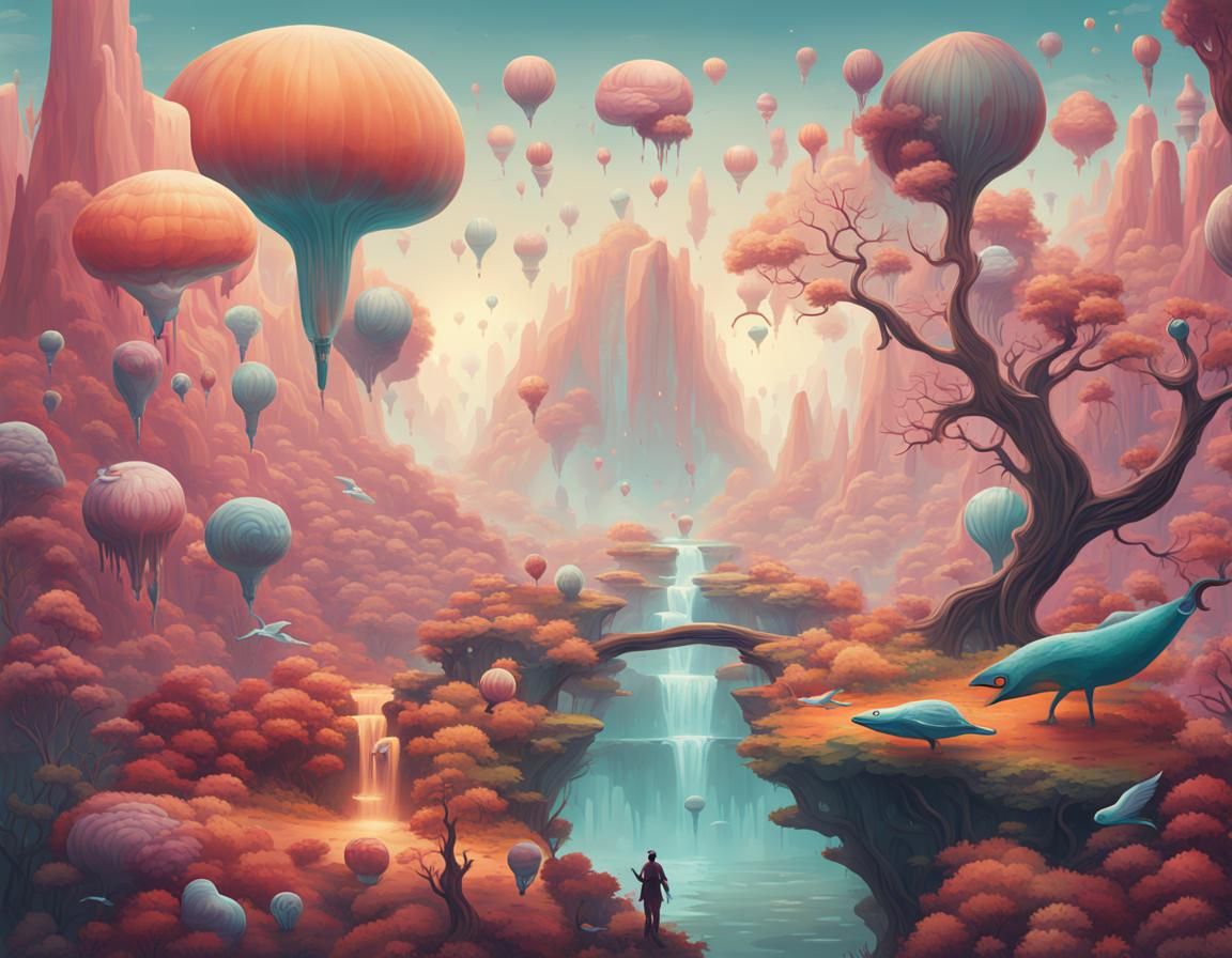 Surprising Surreal Scenes Emerge from AI's Diverse Palette