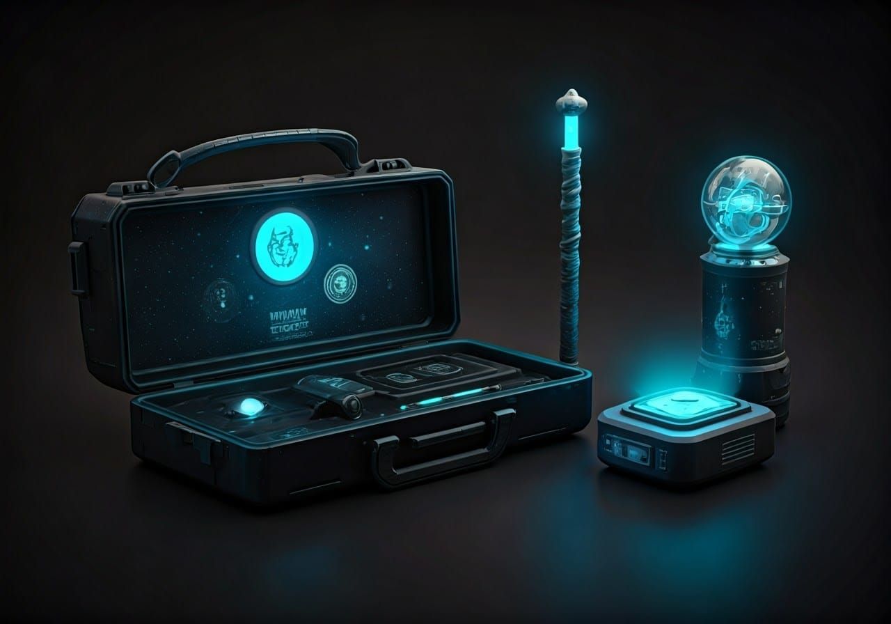 Galactic Magical Starter Kit in Cyberpunk Style