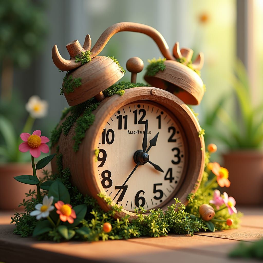 Whimsical Farm-Alarm Clock in Fantastical Style