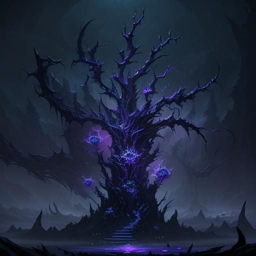 Dark Thorn Sorcerer: Vibrant Fantasy Concept Art in Unreal E...