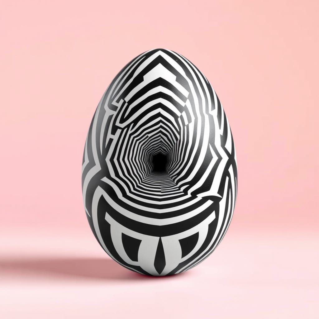 Surreal Geometric Artwork Unfolds from Escher-Inspired Easte...