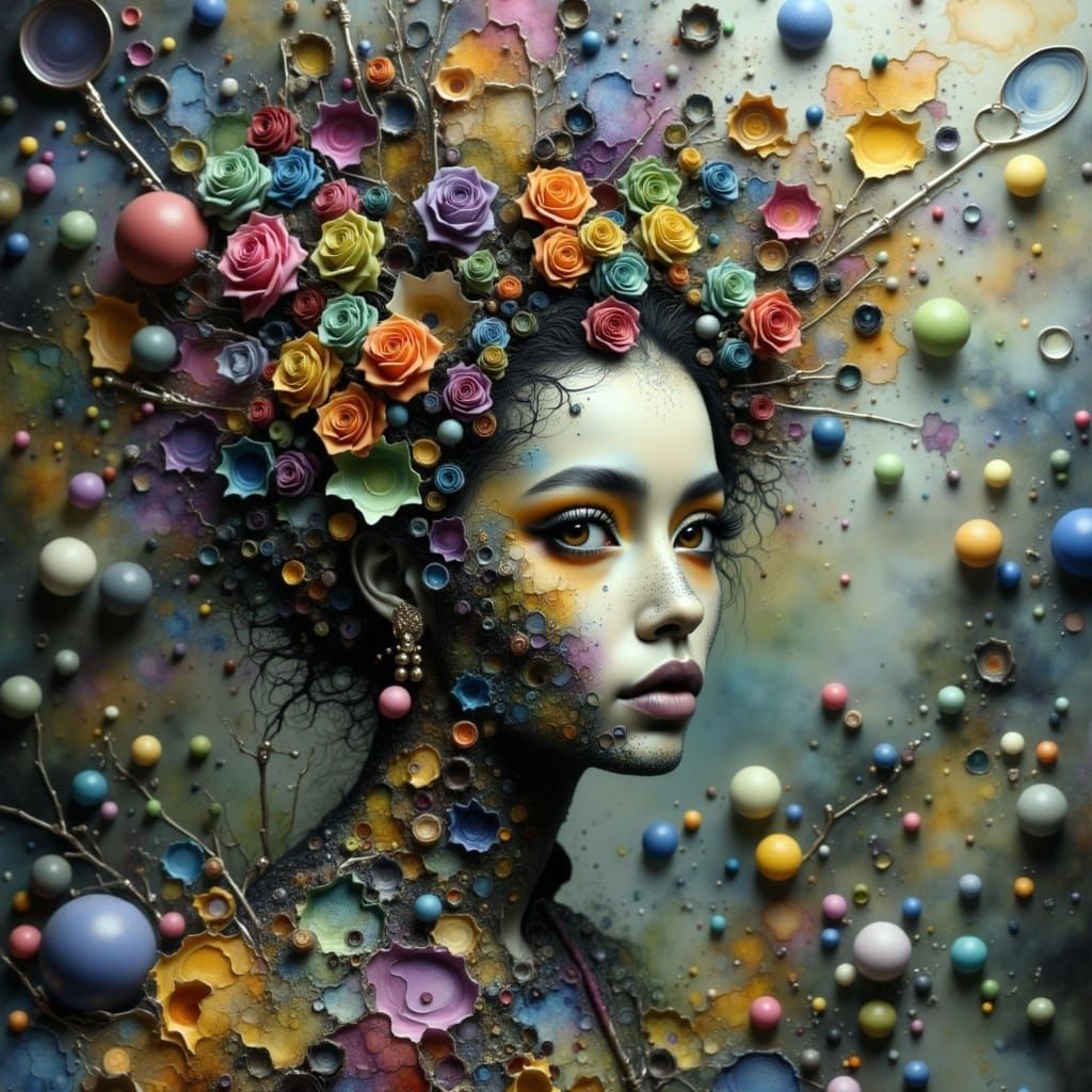 Dreams Emerging from the Broken Mirror of Her Mind in a Surr...