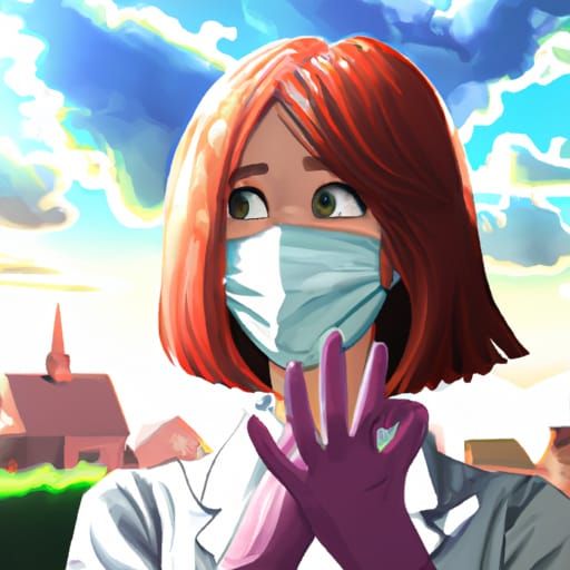 Anime-Style Dentist Illustration in Studio Ghibli Style