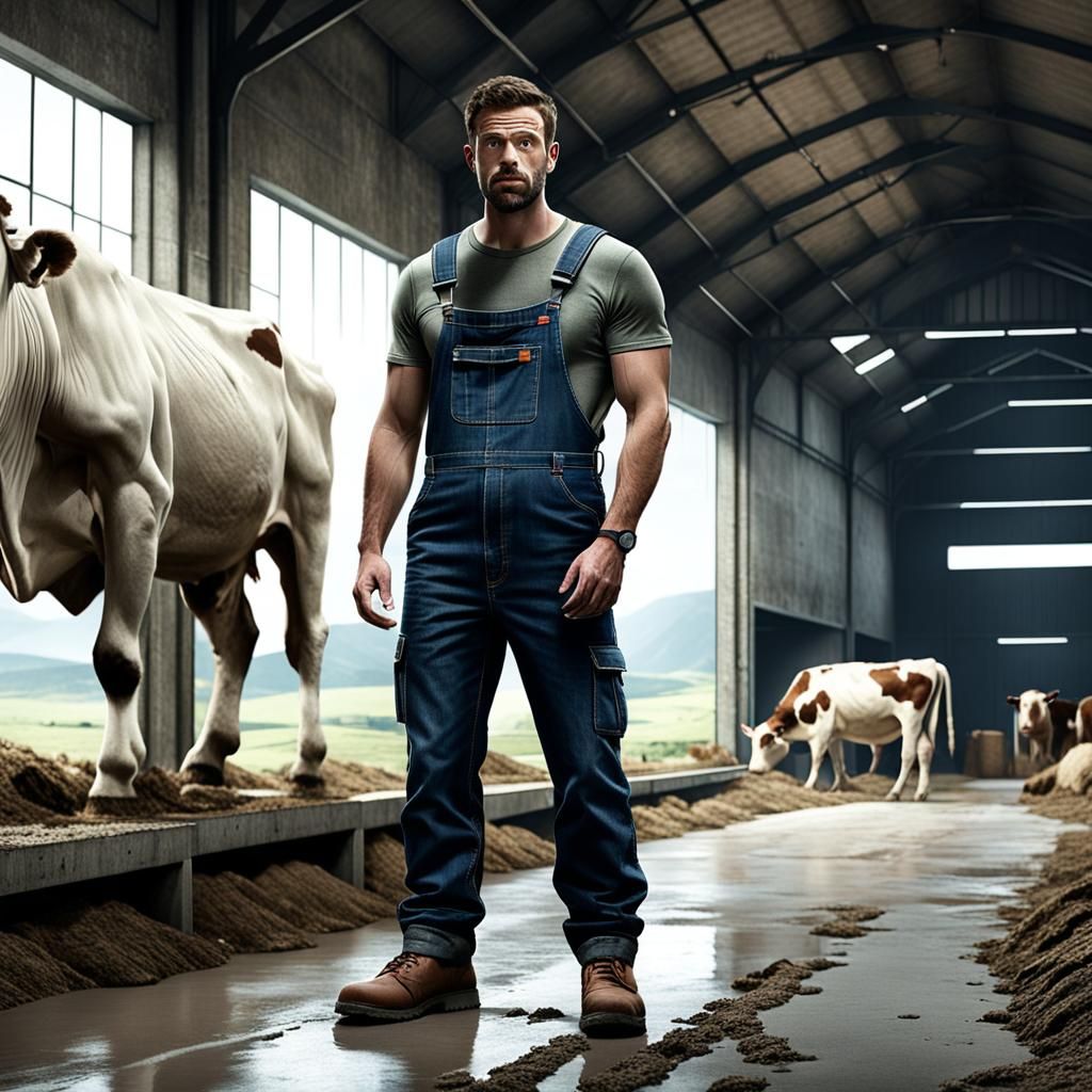 Rural Englishman Amidst Concrete Barns