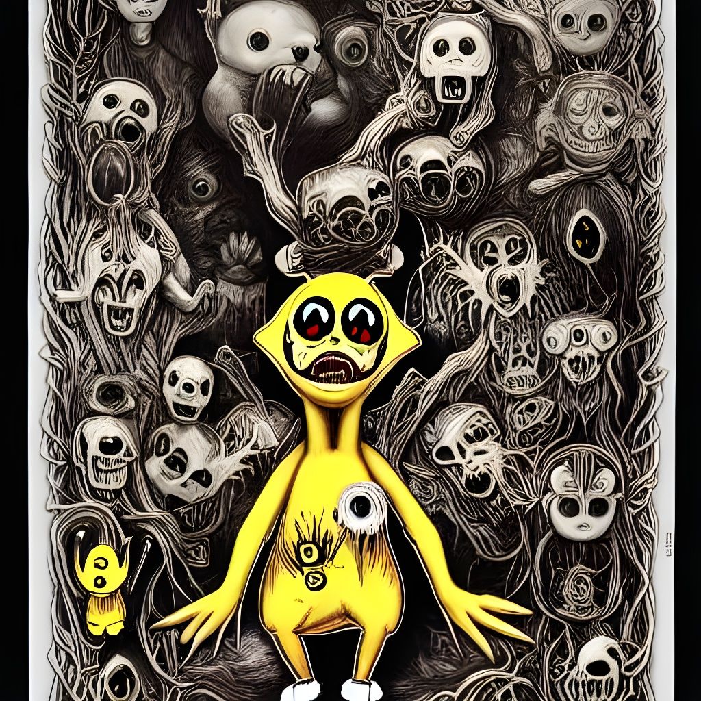 Philosophical Dark Art of a Corrupted Pikachu