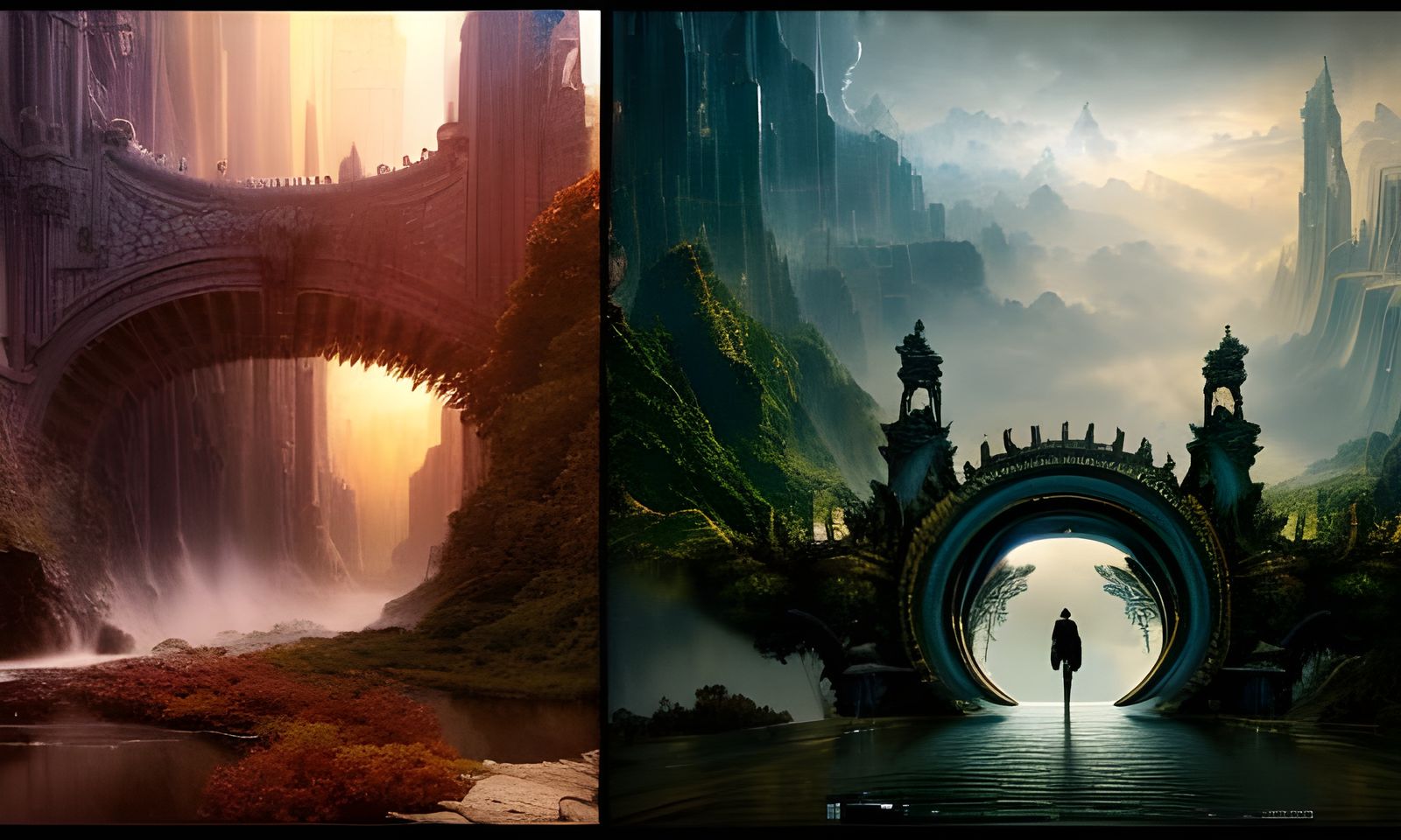 Worlds Connected by Portal: Digital Matte Painting