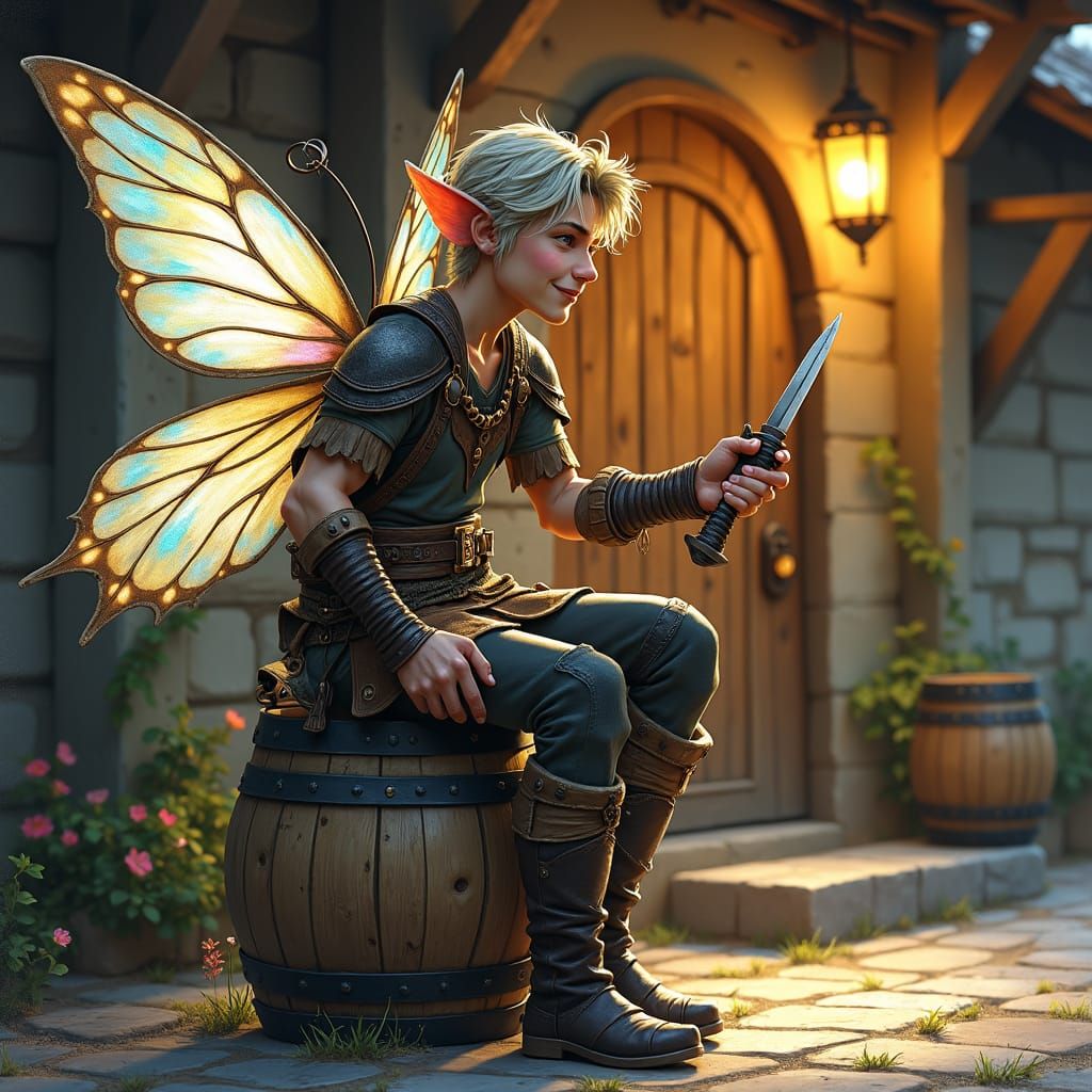 Pixie Rogue in Whimsical Evening Light