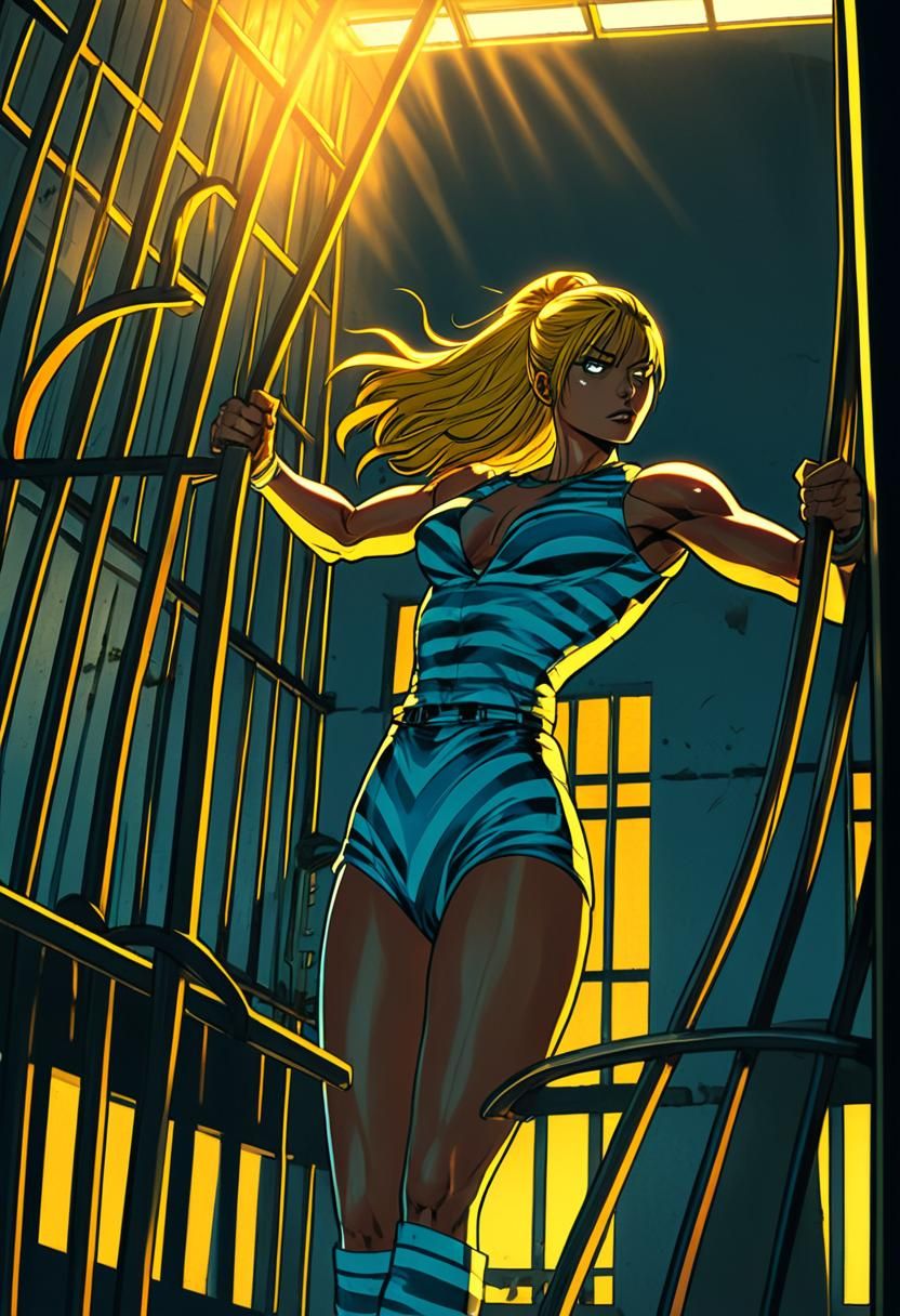 Fit Female Prisoner Unleashes Incredible Strength in Anime-S...