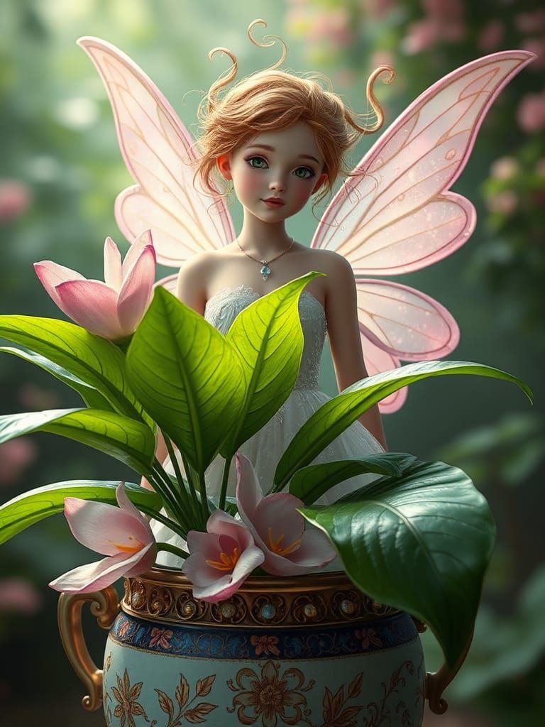 Ethereal Fairy in Exotic Bloom