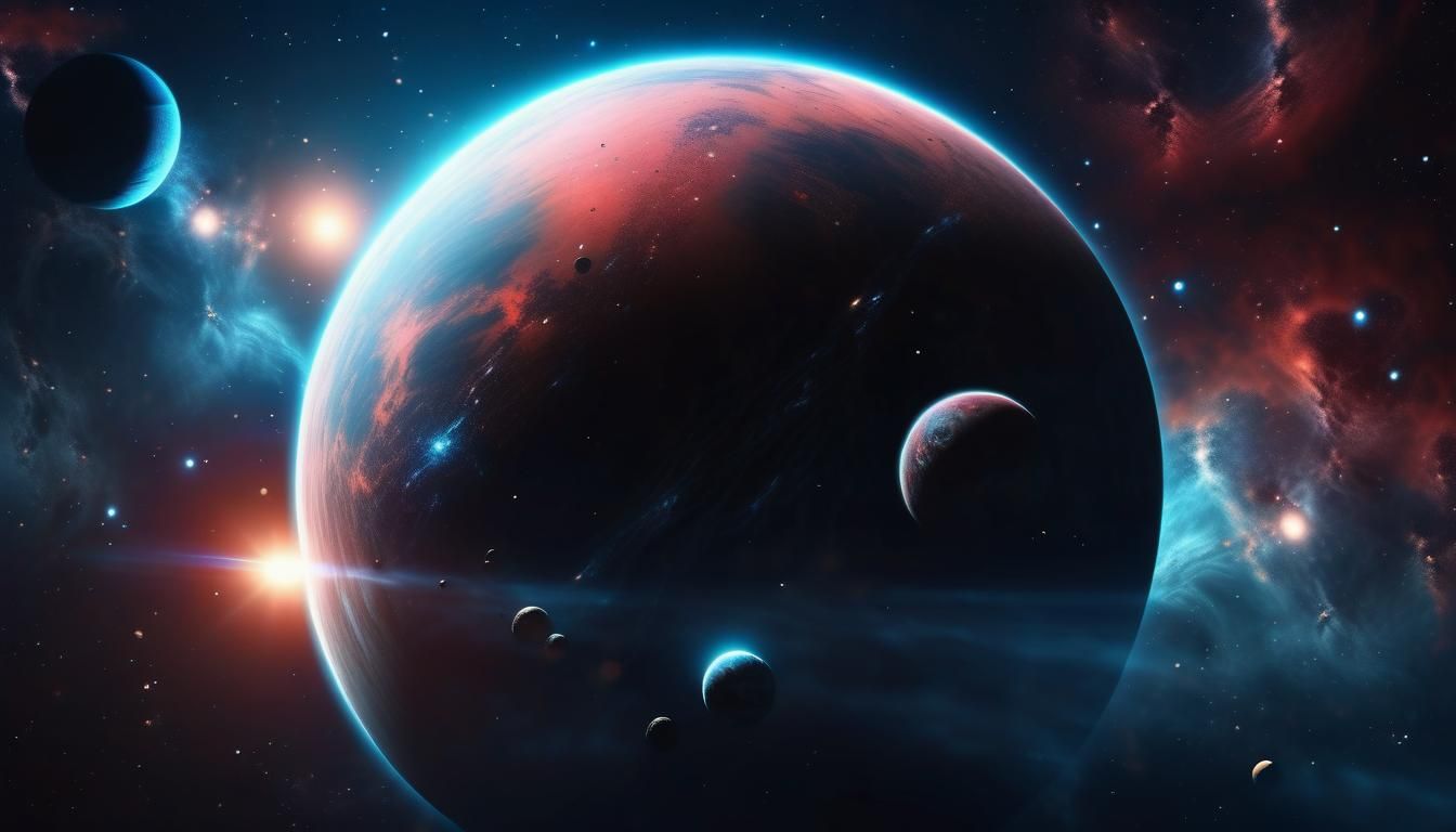 Ethereal Cosmic Landscape in Cinematic Style