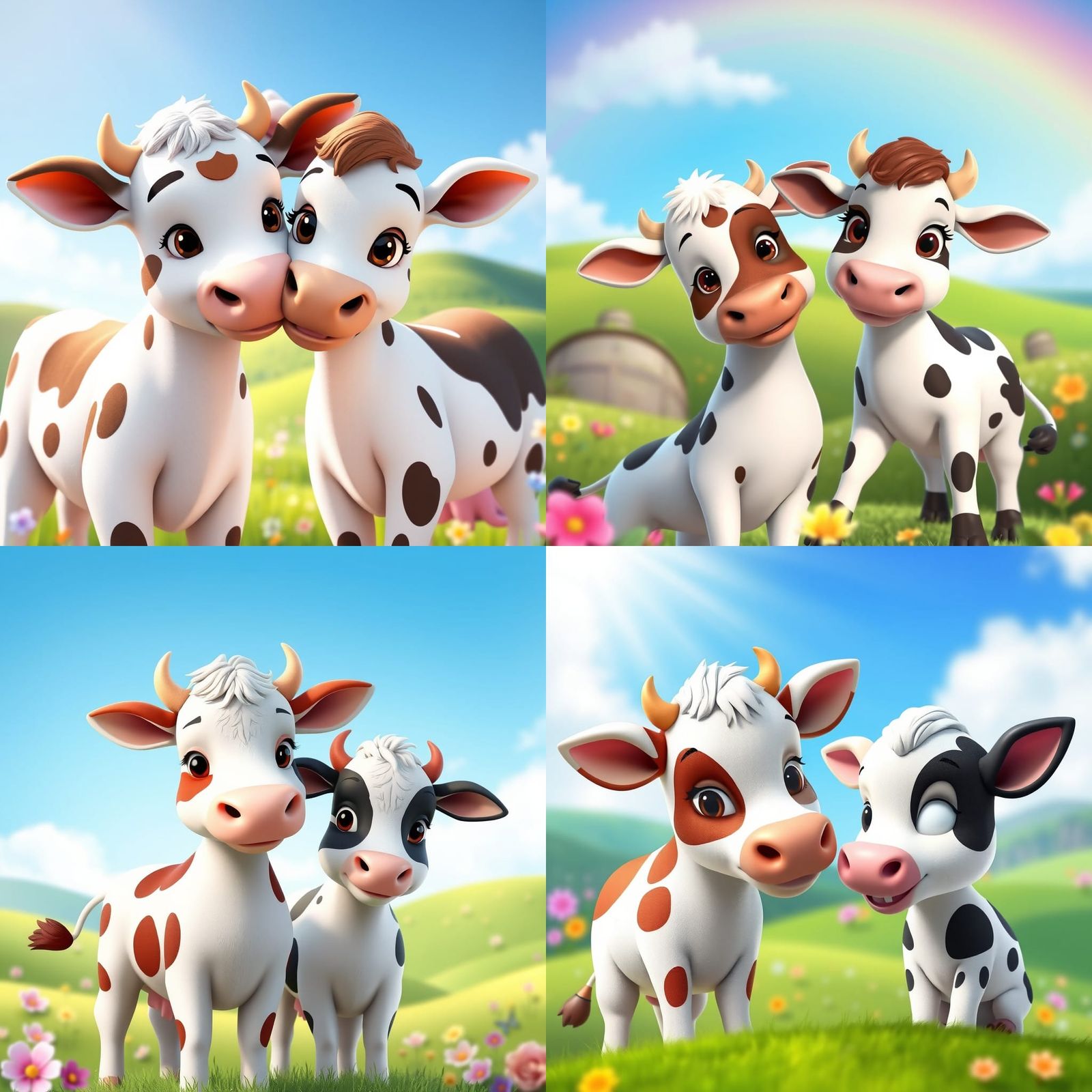 Whimsical Disney Cows: A Tale of Friendship and Enchantment
