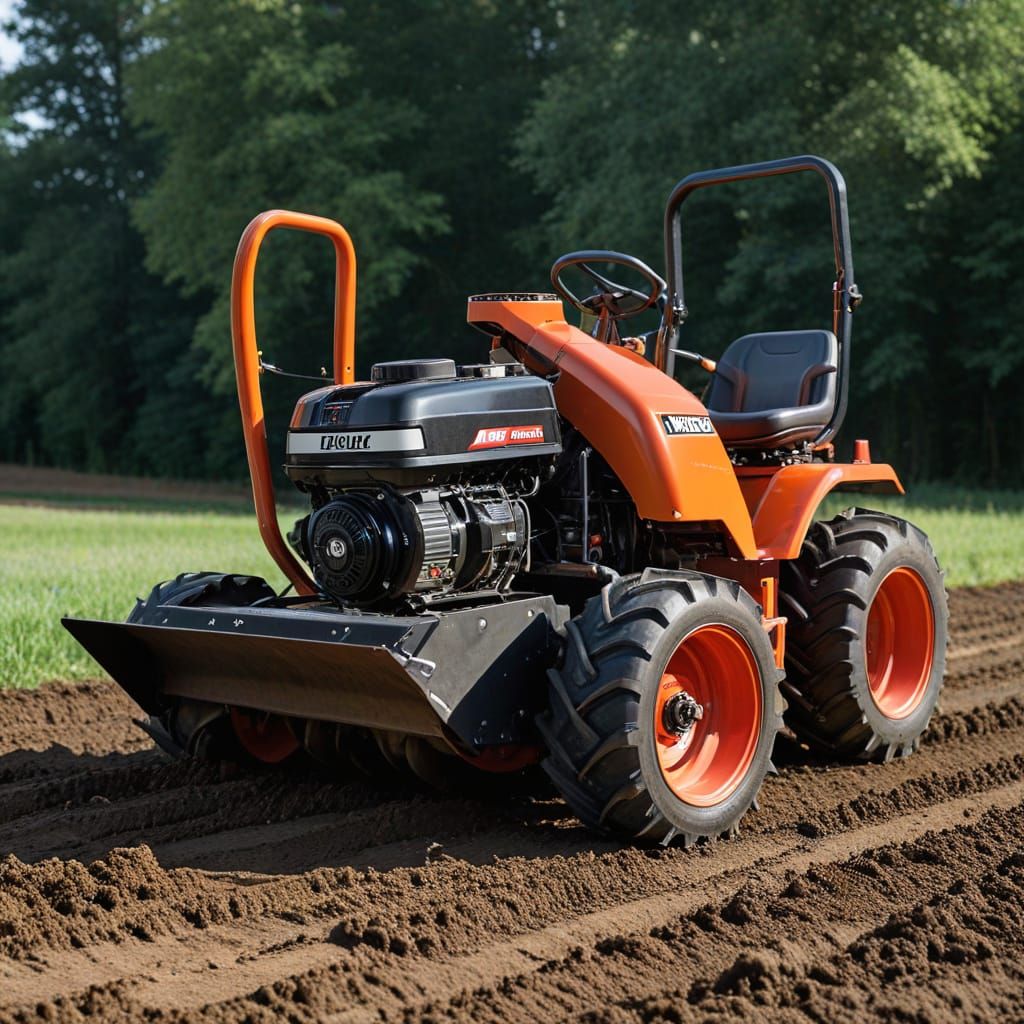 Turbo Accelerated Rototiller in Motion