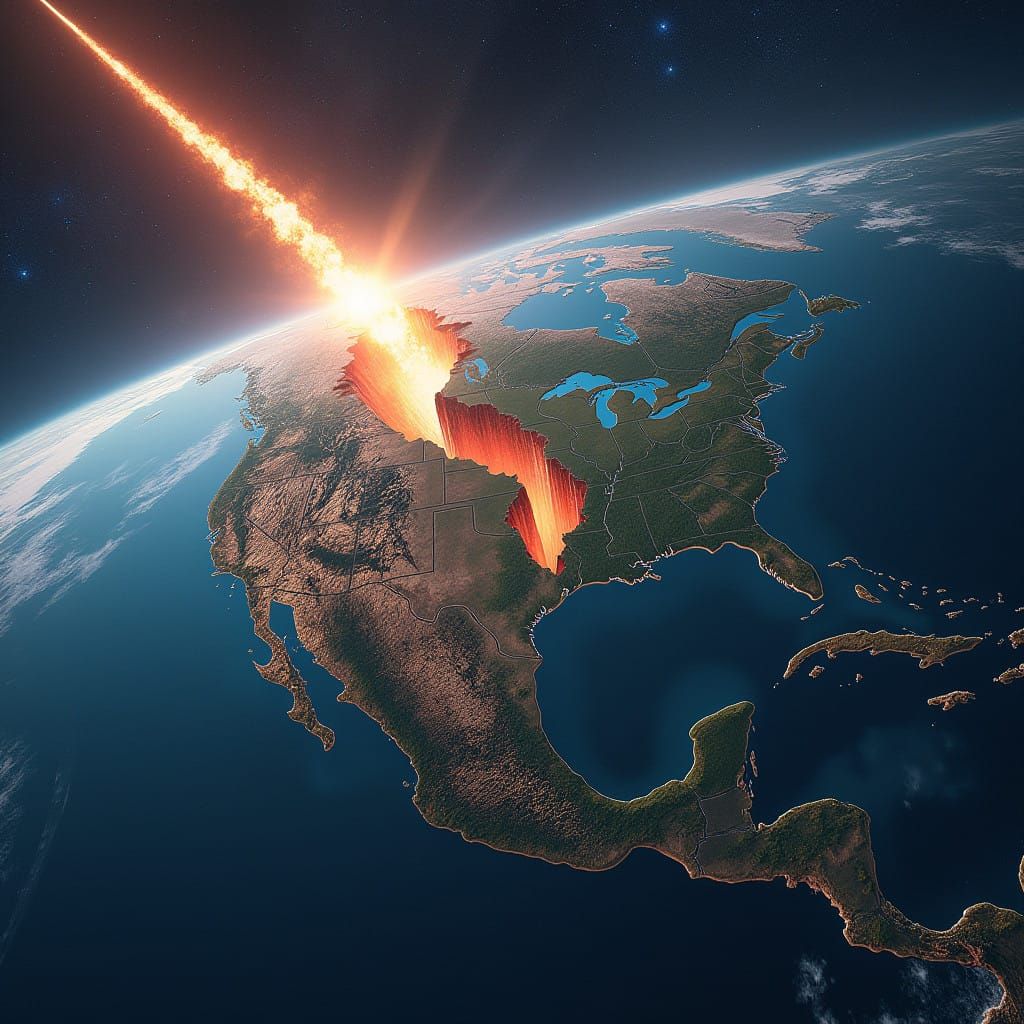 Dramatic Comet Impacts Western North America in Cataclysmic....