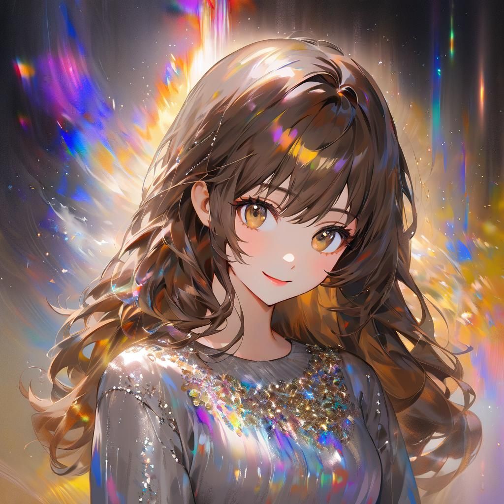 Ethereal Anime Portrait in Chiaroscuro