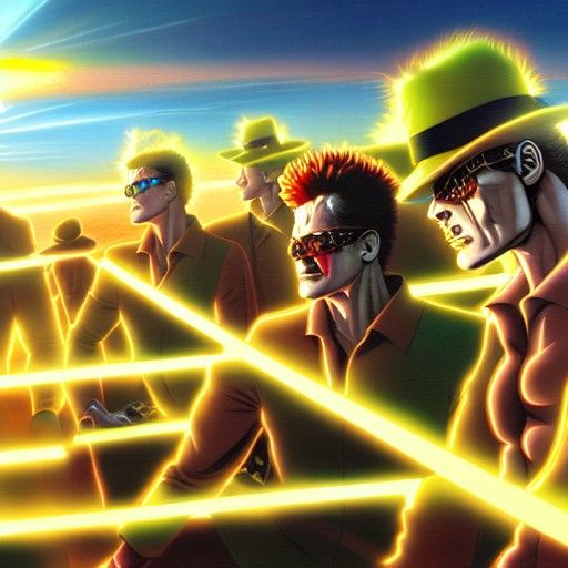 Glowing Sunrise in Photorealistic Oil Painting Style