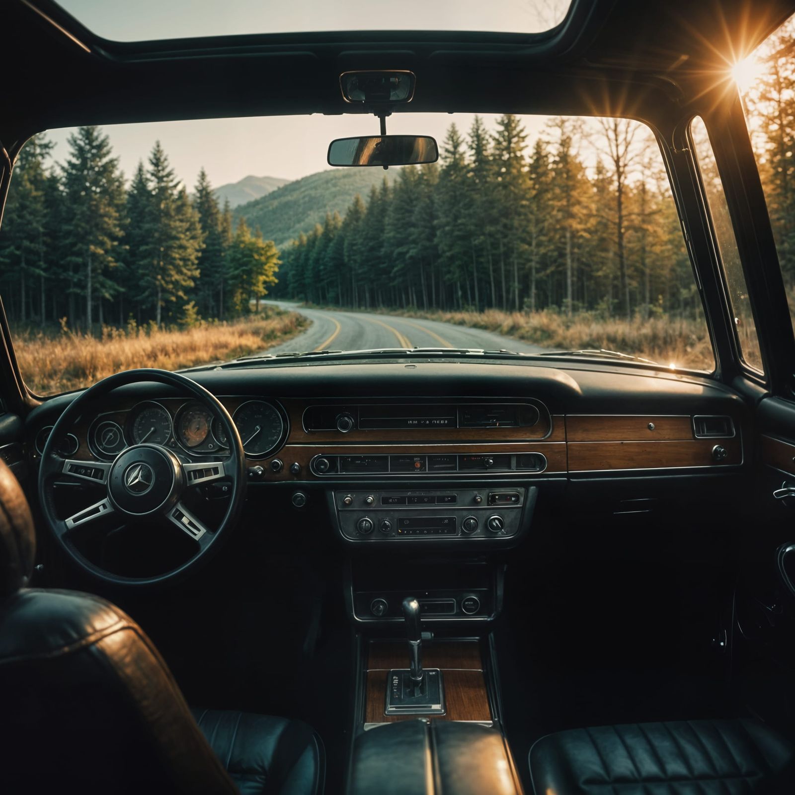 Moody Cinematic Scene with Warm Light