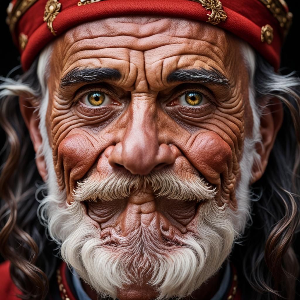 Regal Leader with a Diabolical Smile