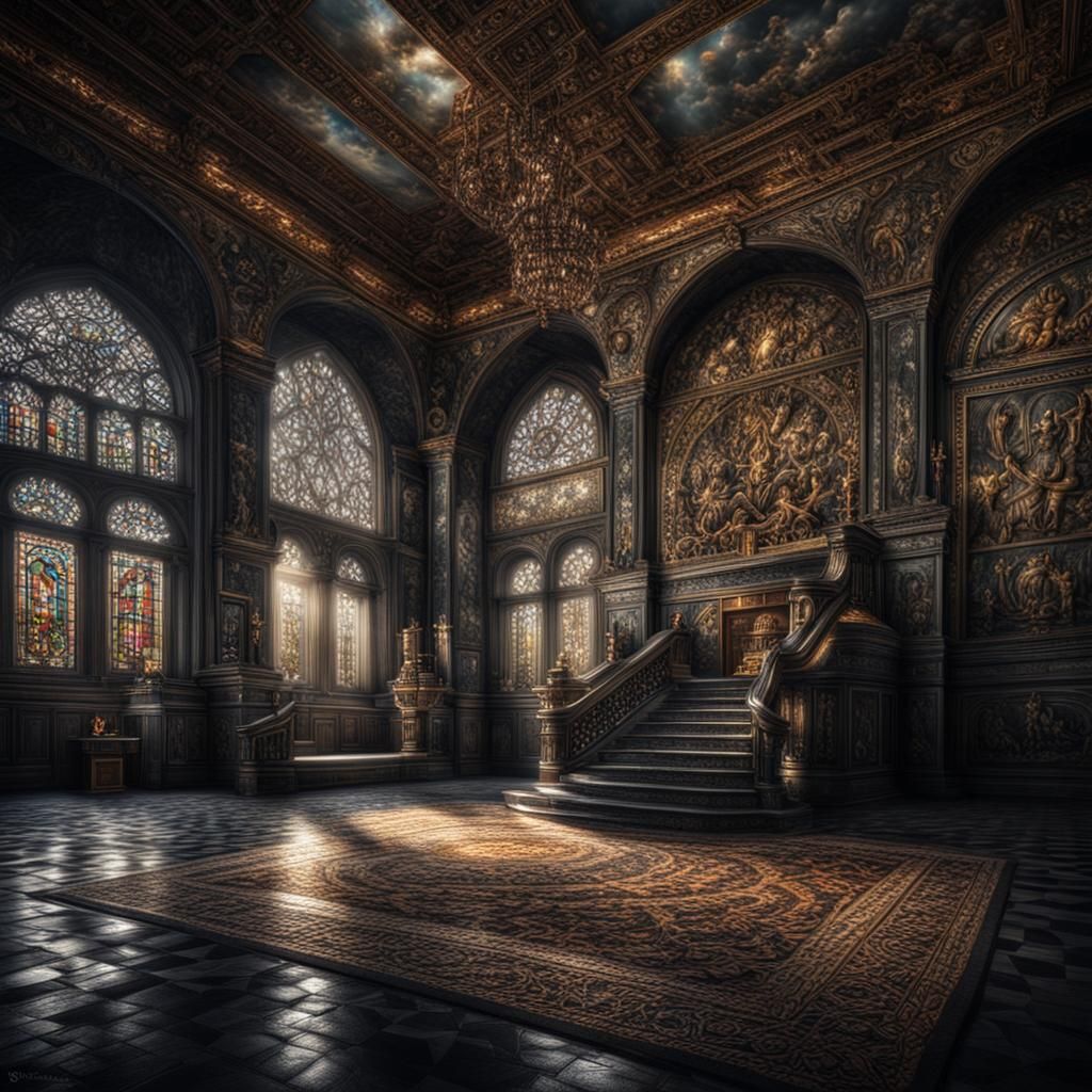 Hyperrealistic Landscape with High Contrast and Moody Atmosp...