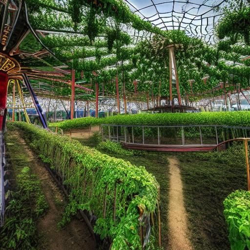 Abandoned Luna Park in Vines Network, Warped Perspective